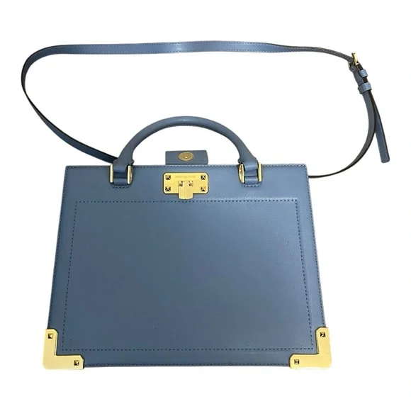 Michael Kors Light Blue Purse with Removable Strap - Picture 15 of 16